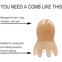 1pc Octopus Shaped Head Meridian Acupoint Massage Comb Wide Tooth Scalp Comb Back Neck and Back Manual Deep Massage Tools 3