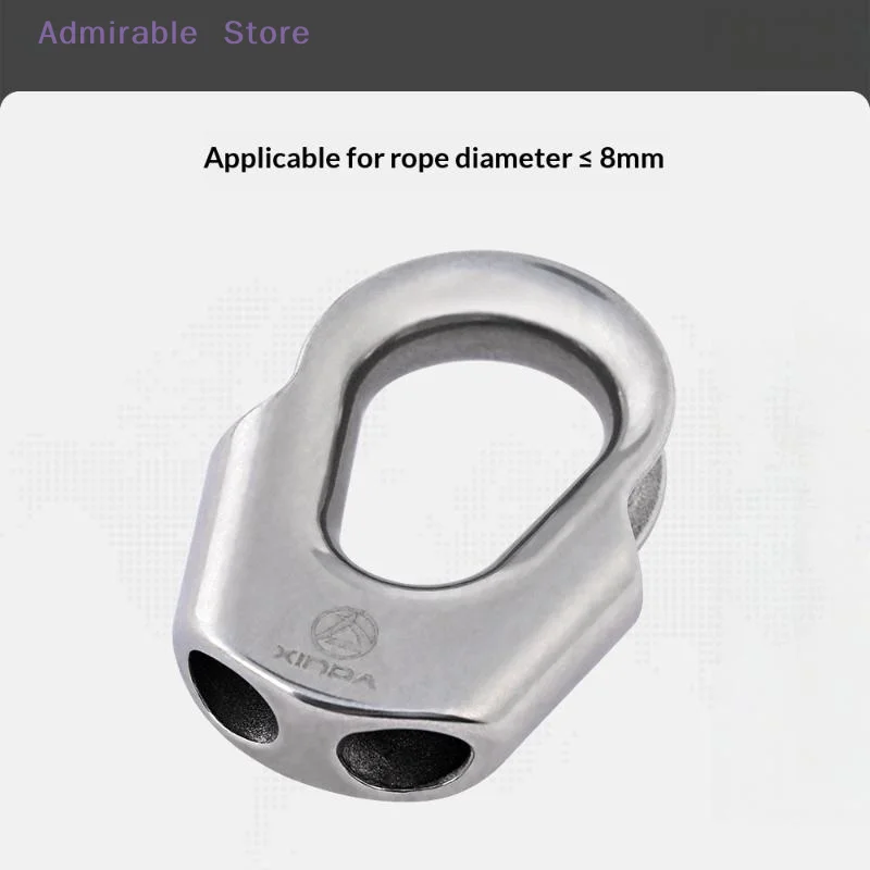 wUniversal Protective Rope Sleeve Chicken Heart Ring 304 Stainless Steel High Toughness for Garden Fence Rope Fixing Use