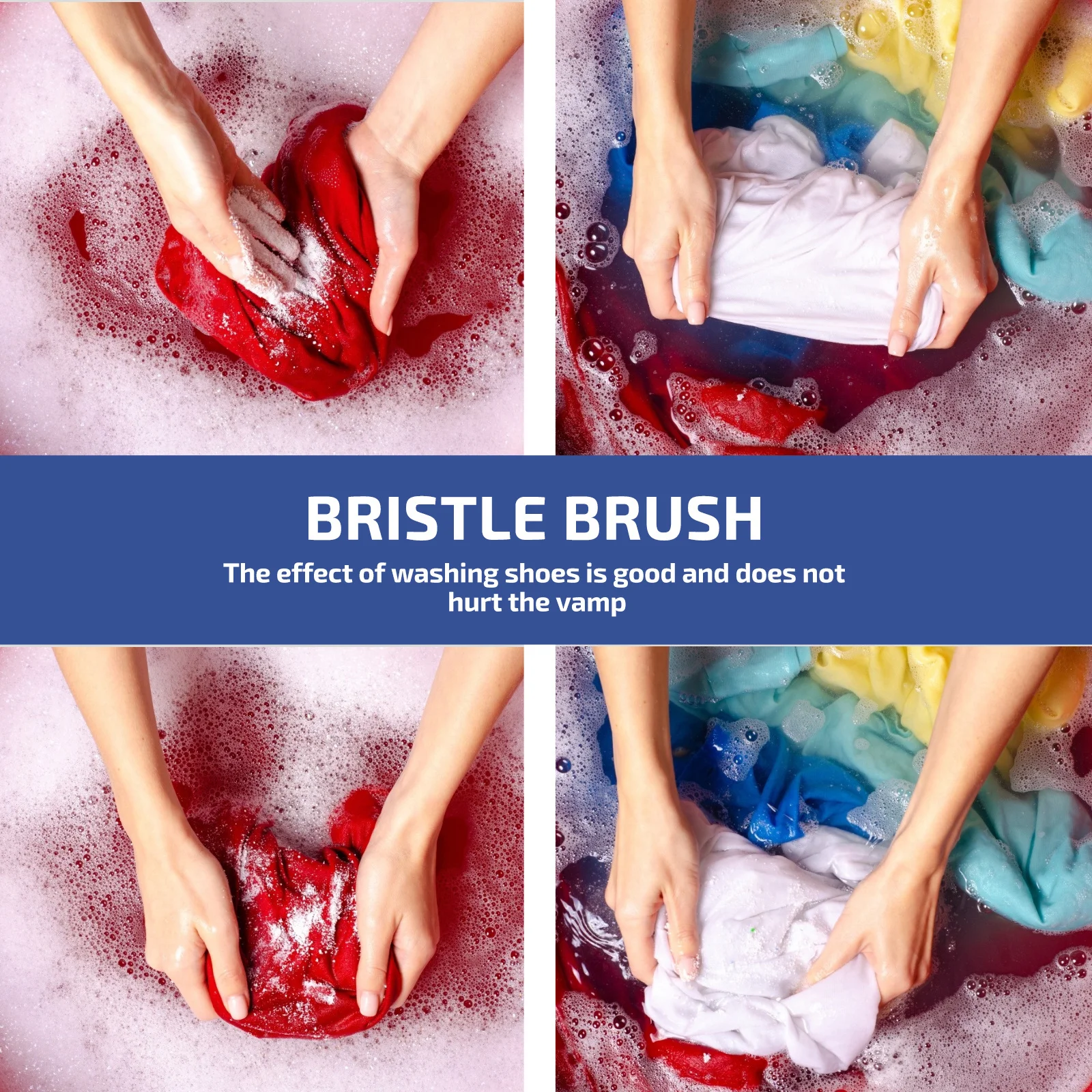 

Bristle Brush Shoes Laundry Cleaning Multi use Brushes Wood H Non slip Durable Efficient Dirt Removal Shoe Surface Protection