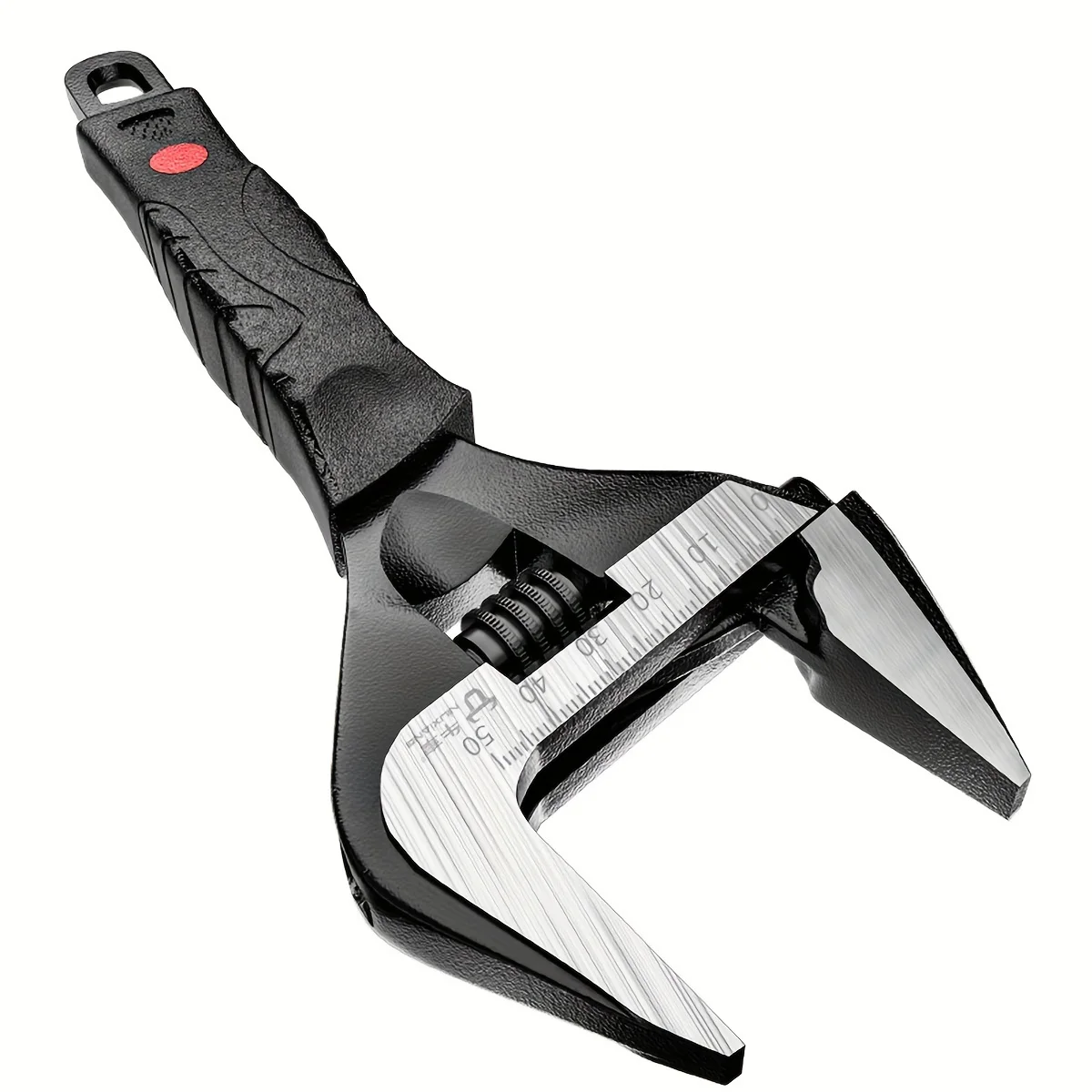 Verstellbarer Schraubenschlüsselsatz mit breiter Öffnung, 6-Zoll & 10-Zoll Schraubenschlüssel, Sanitär-Verstellschlüssel mit Soft-Grip, metrisch, Cr-V-Stahl – Detail 5