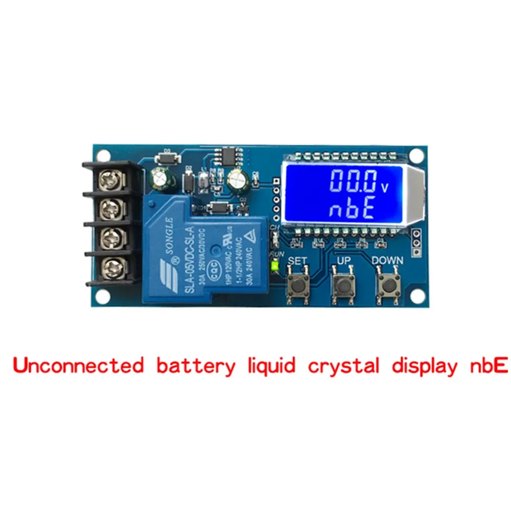 Contrôleur de charge de batterie au lithium, DC 6V ~ 60V 30A, interrupteur de commande de charge automatique, affichage LED, carte de protection de charge