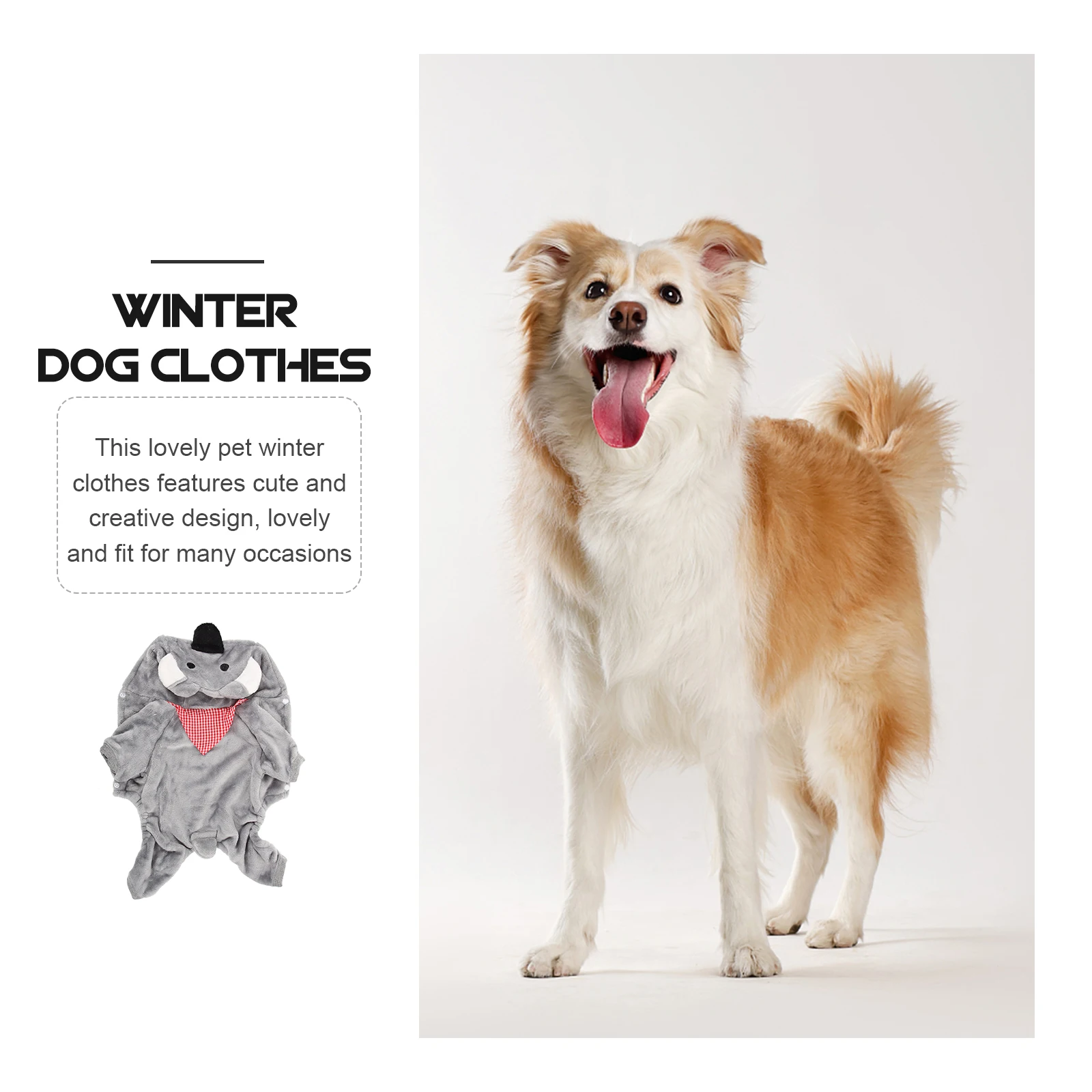 

Pet Puppy Winter Dog Clothes Soft Comfortable Breathable Cardigan Warm Clothes for Winter Outings Holiday Photos and Daily Wear
