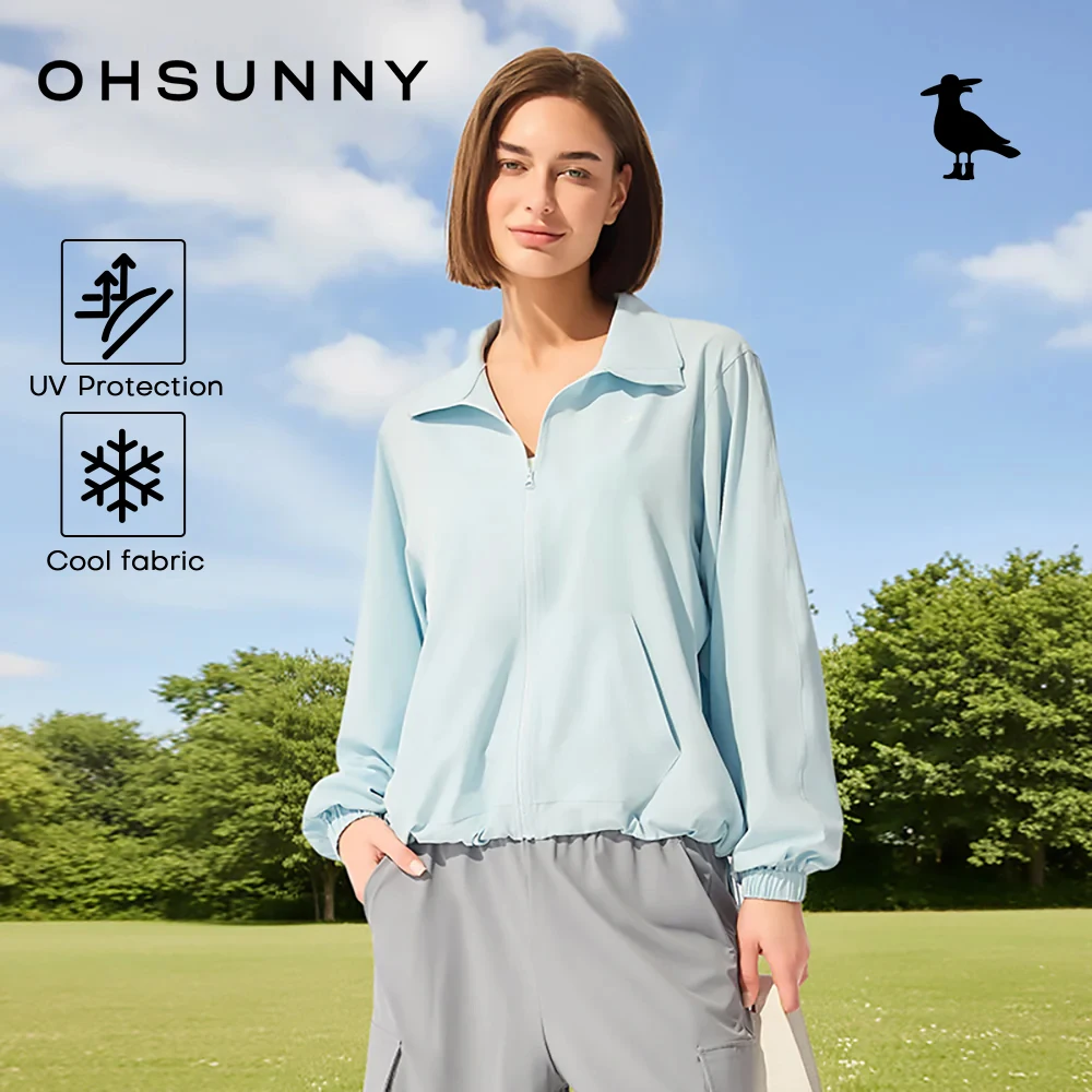 

Женская легкая солнцезащитная куртка OhSunny UPF50+, эластичная в 4 направлениях, быстросохнущая, дышащая, для активного отдыха