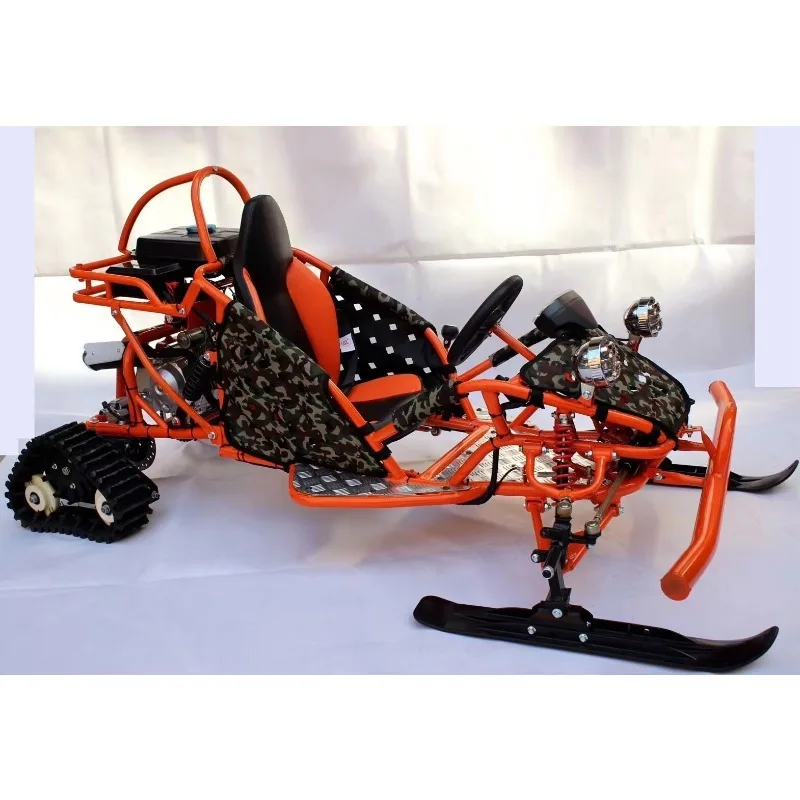 95kW Max Power 50kmh Speed 150kg Load Capacity Front Snowboard Rear Track Design Snow Adventure