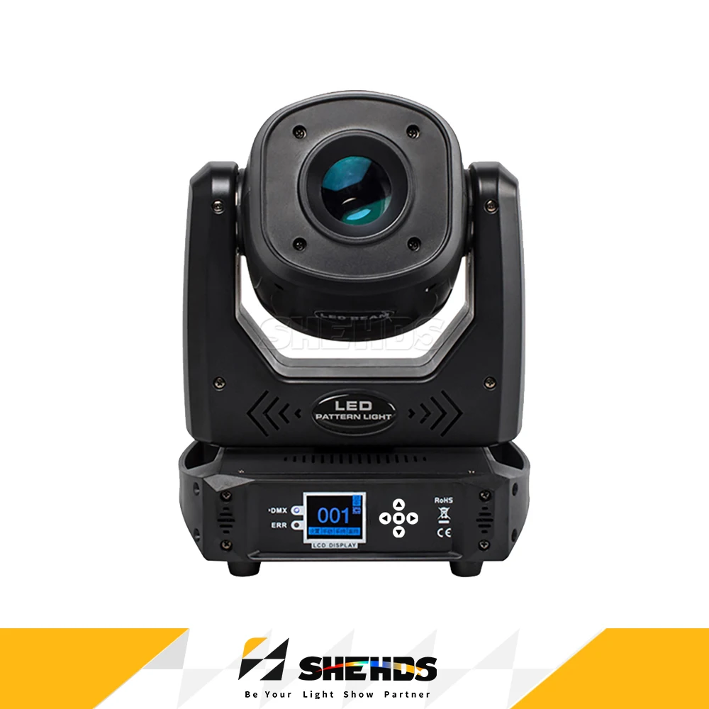 SHEHDS 100W LED Moving Head 6 Facet Prism Rocating Gobo DMX512 For Party DJ Disco Wedding Concert 2 Years Warranty Nightclub
