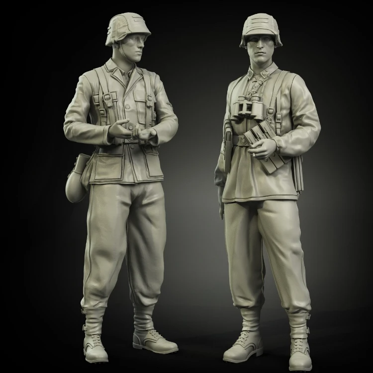 1/35 Grenadier set Normandy, Resin Model Soldier GK, WWII military themes, Unassembled and unpainted kit