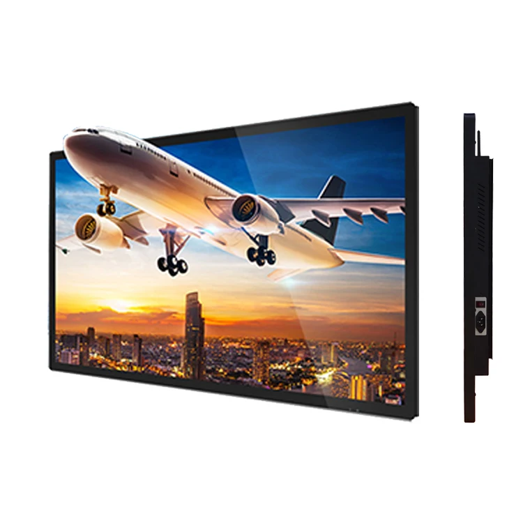 Elevador pendurado lcd player de vídeo hd tela de publicidade eletrônica 65 polegadas sinalização digital media player