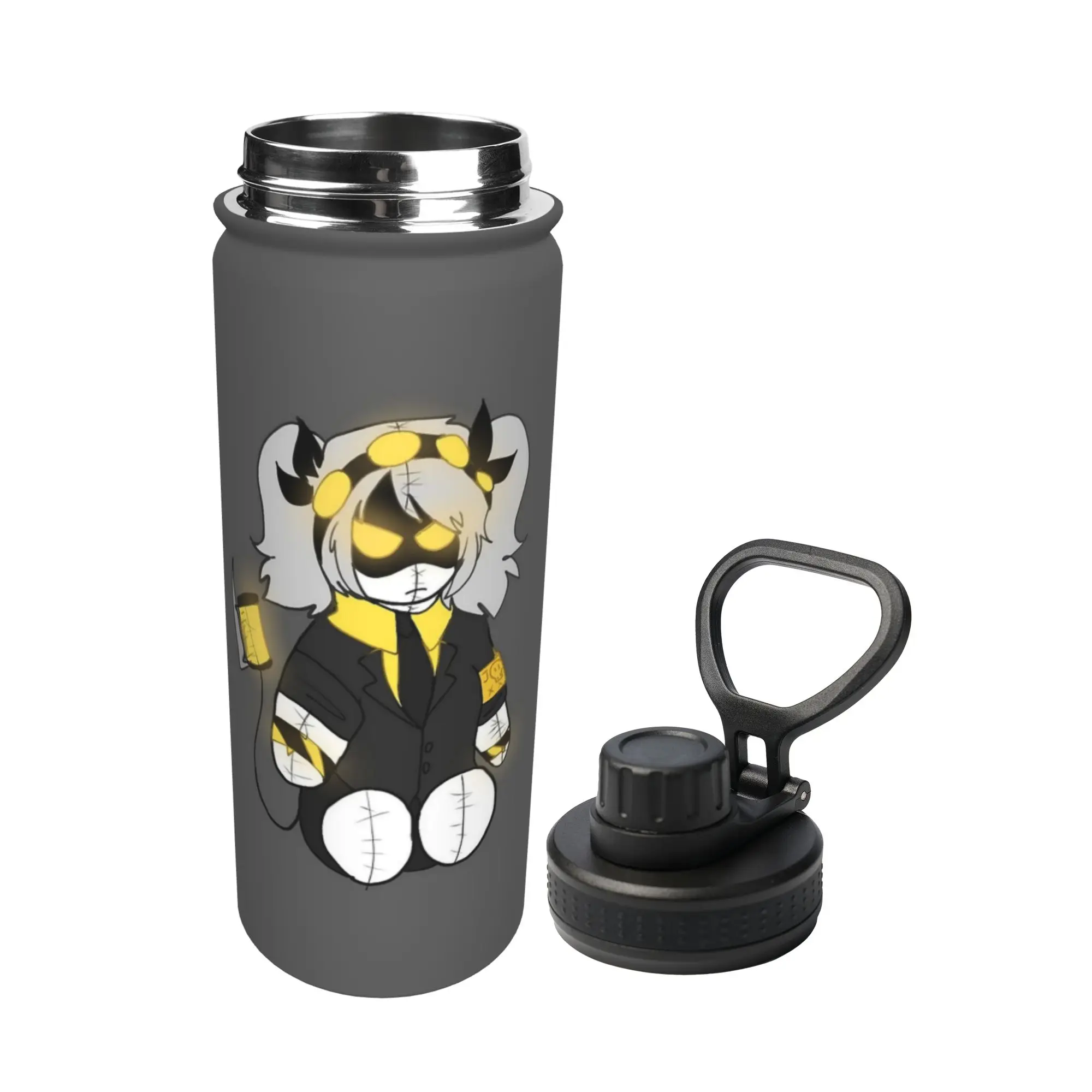 Uzi Doorman Murders Drones 18OZ Sports Insulated Kettle  Thermal Cup Stainless Steel School Mugs 18OZ