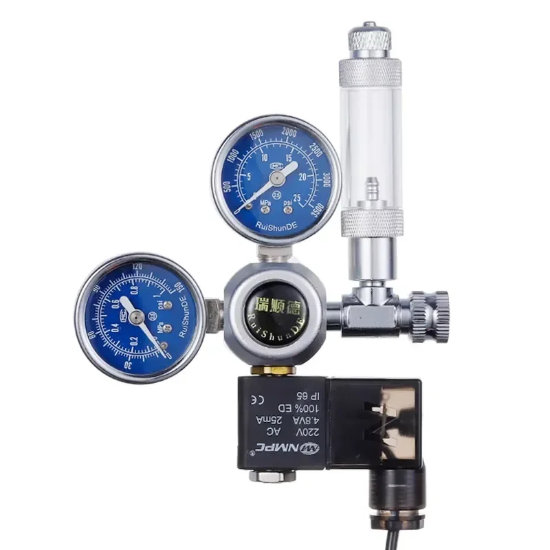 for Aquarium CO2 Regulator with Magnetic Solenoid and Check Valve DIY Control System Kit for Fish Tank Plant Growth