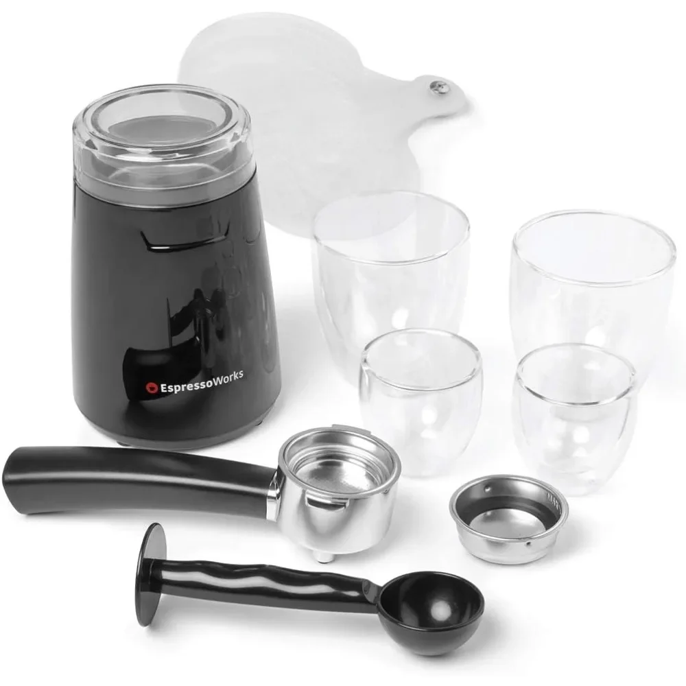 Cappuccino Maker 10-Piece Set - Brew Cappuccino and Latte with One Button - Espresso Ma