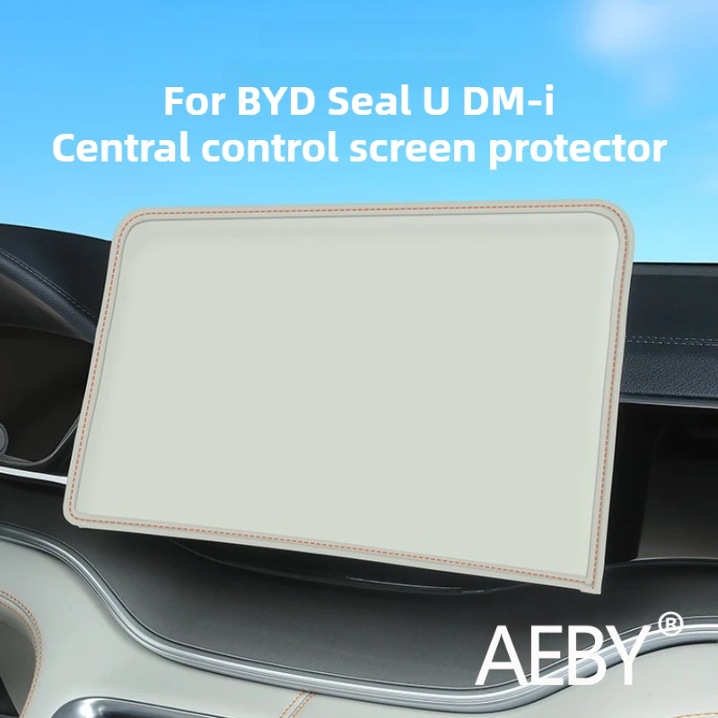 

AEBY For BYD Seal U DM-i 2020-2025 Navigation Screen Protector, Touch Screen Leather Cover, Anti-Scratch Protector Accessories