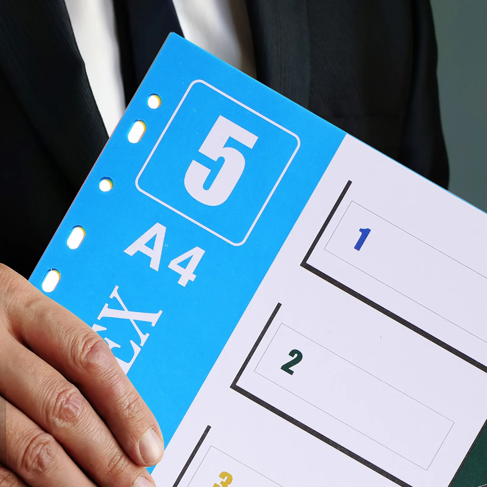 2 قطعة فواصل المجلدات A4 فواصل مؤشر دفتر لعلامات تبويب تصنيف موضوع الموثق المنظمون علامات صفحة المكتب البلاستيك