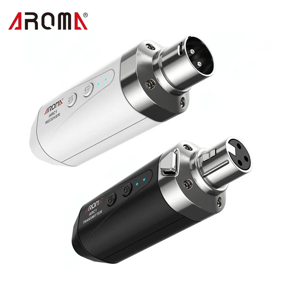 Aroma ARC1 5.8GHZ Guitar Wireless Microphone System Transmitter Receiver Rechargeable Audio Transmission System For Guitar Bass