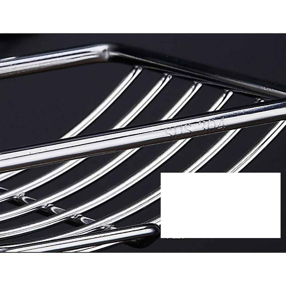 صندوق من الفولاذ المقاوم للصدأ فضي يُعلق على الحائط ملحقات الحمام حامل الصابون صينية الصابون المقاومة للصدأ توفير المساحة للديكور المنزلي