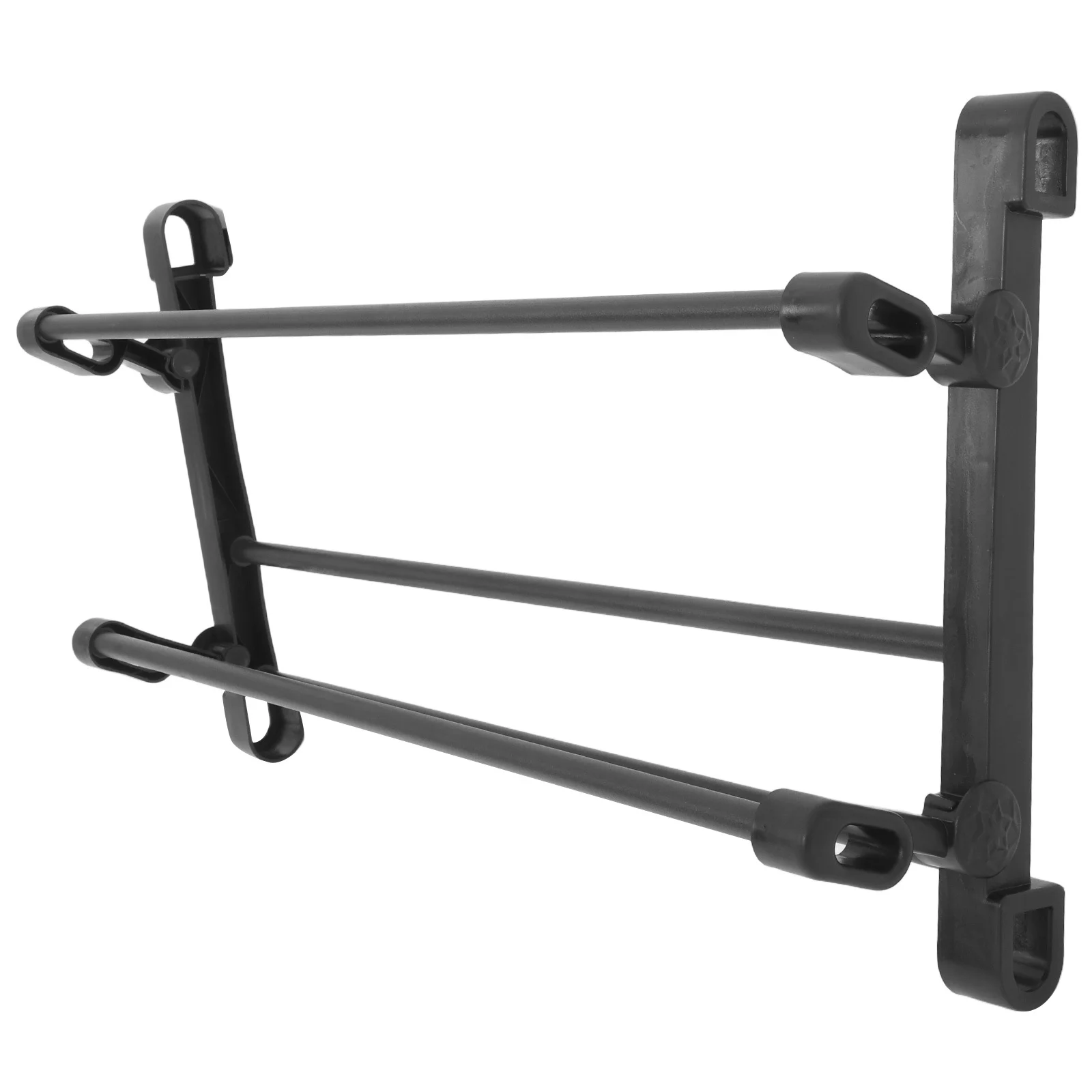 

Wall Mounted Foldable Shoe Rack Dual Layer No Drilling Storage Shelf Space Saving for Bathroom Entryway Small Spaces Organizer