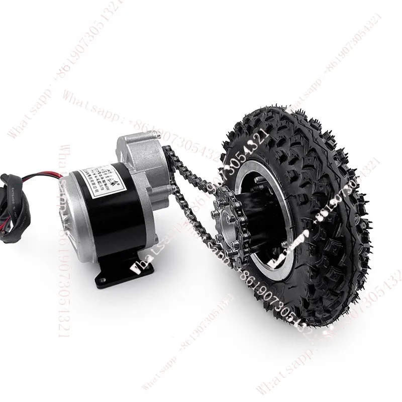 

Электрическая тележка с двумя моторами и цепным приводом, 700 Вт, легко выдерживает нагрузку до 300 кг, 8-дюймовые колеса