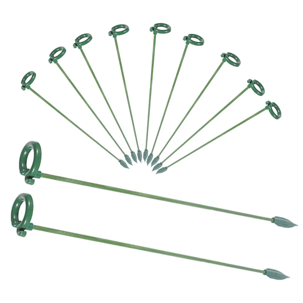12Pcs Orchid Fixed Rods Plant Stakes Flower Support Pole for Indoor Outdoor Garden Potted Plants Reusable Elegant