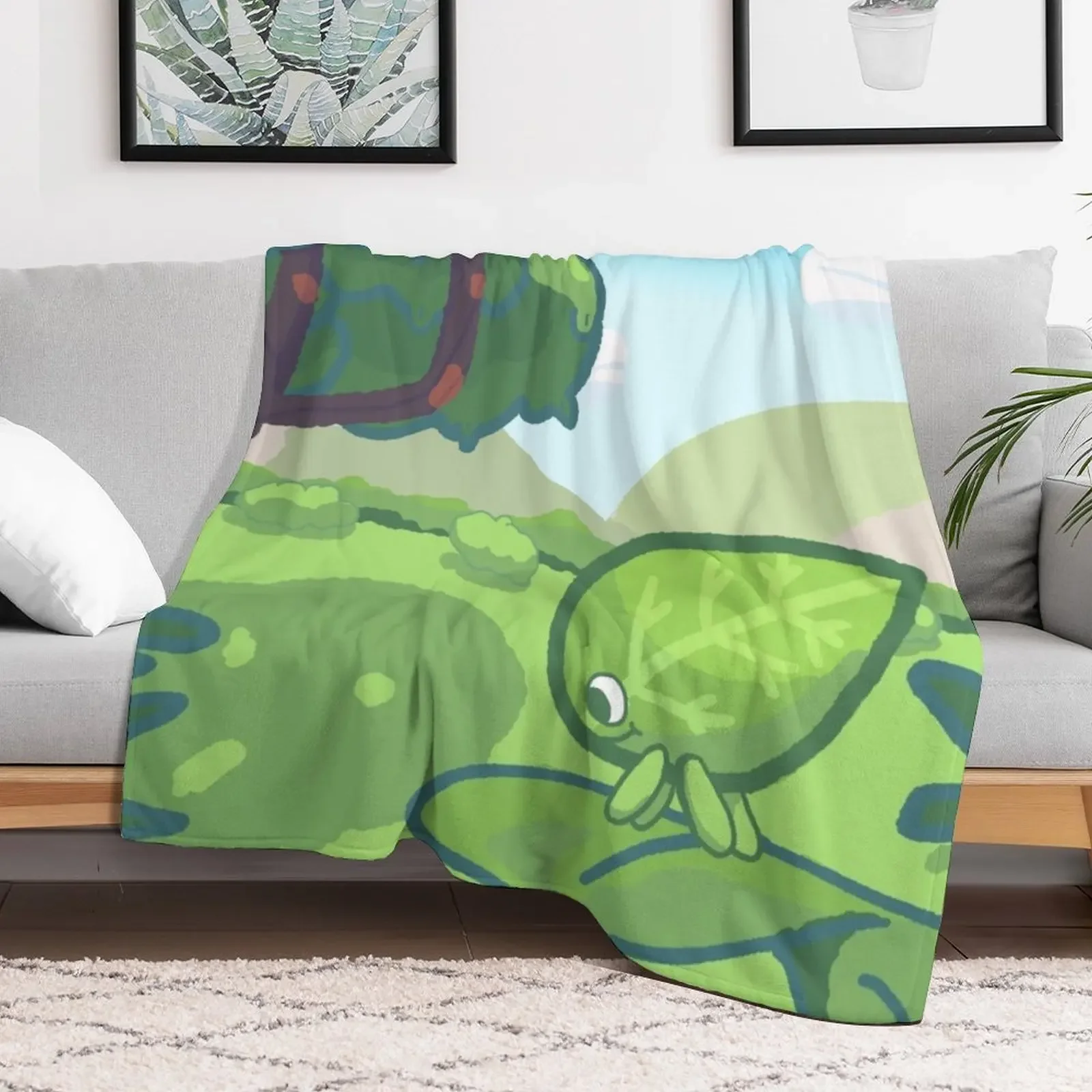 Walking Leaf! Ding Jing! Throw Blanket Summer Cool Breathable Blanket for Sleeping