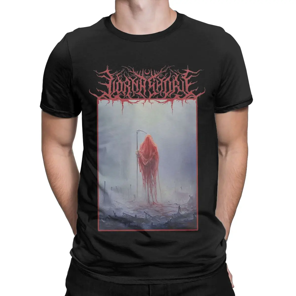 Men And I Return To Nothingness Lorna Shore T Shirt Heavy Metal 100% Cotton Clothing Novelty Short Sleeve O Neck Tees T-Shirt