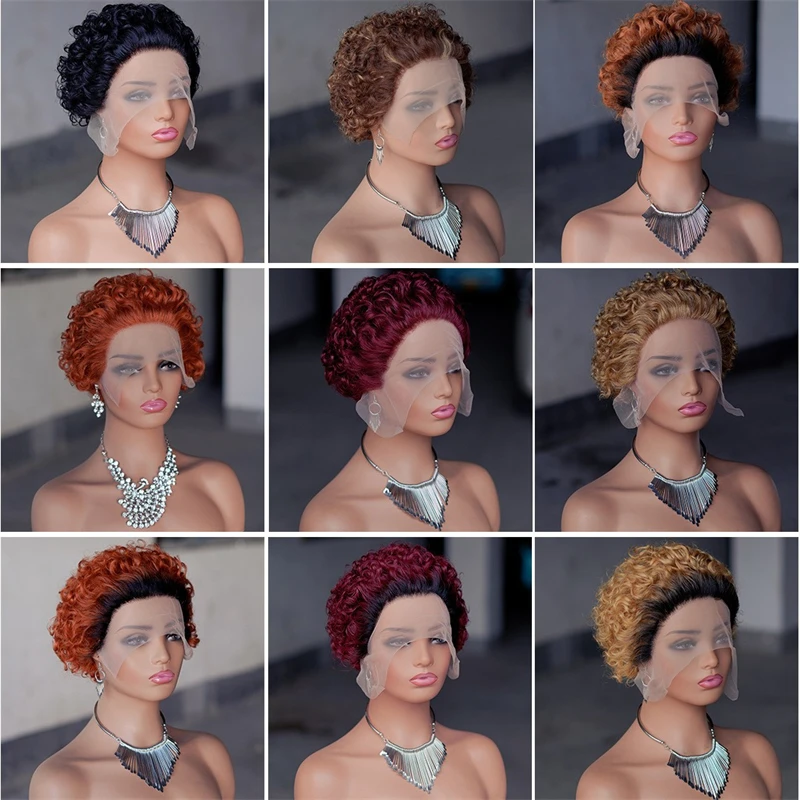 Colorful Real Human Hair Ice Silk Hair Band Little Elf 100% Human Hair Mechanism Wig Head Cover Cross-Border Best-Selling