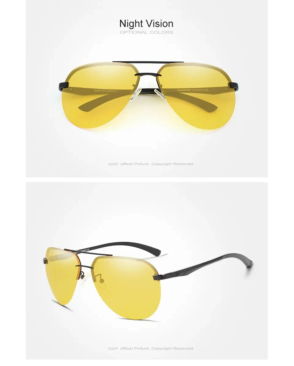 GXP Pilot Randlose Sonnenbrille Polarisierte UV400 Anti-reflexion Trendy Fahren Gläser Frauen Retro Ultraleicht Outdoor Brillen – Detail 11