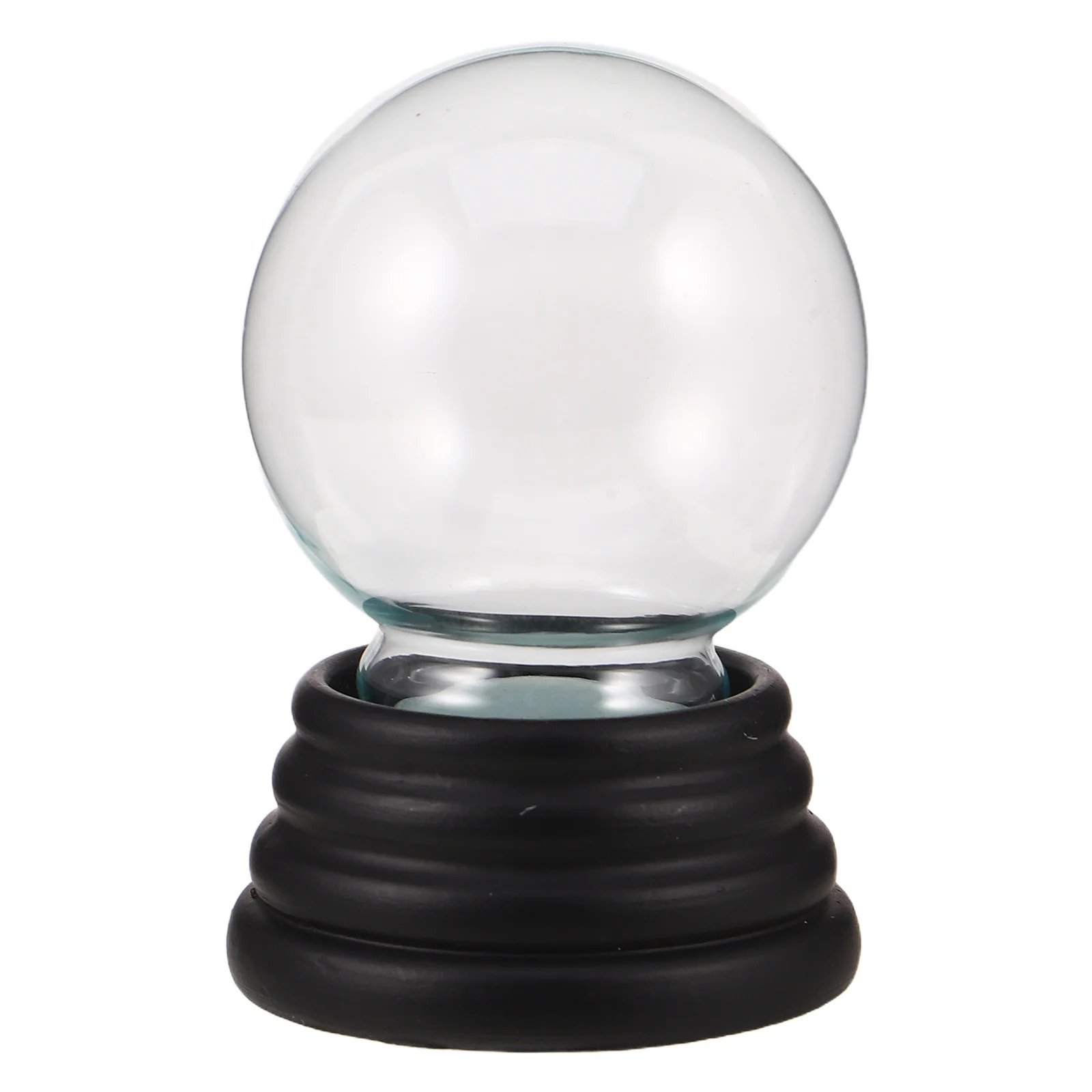 

Clear Snow Globe DIY Kit 55Mm Thickened Glass Dome Resin Base for Christmas Craft Holiday Snow Globe Decoration Snowflake