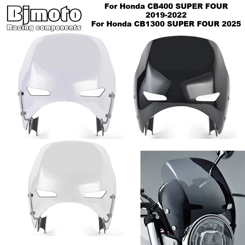 

Motorcycle Windshield Covers Protector Wind Screen For Honda CB400 CB1300 CB 400 1300 Motorbikes Deflector Windscreen