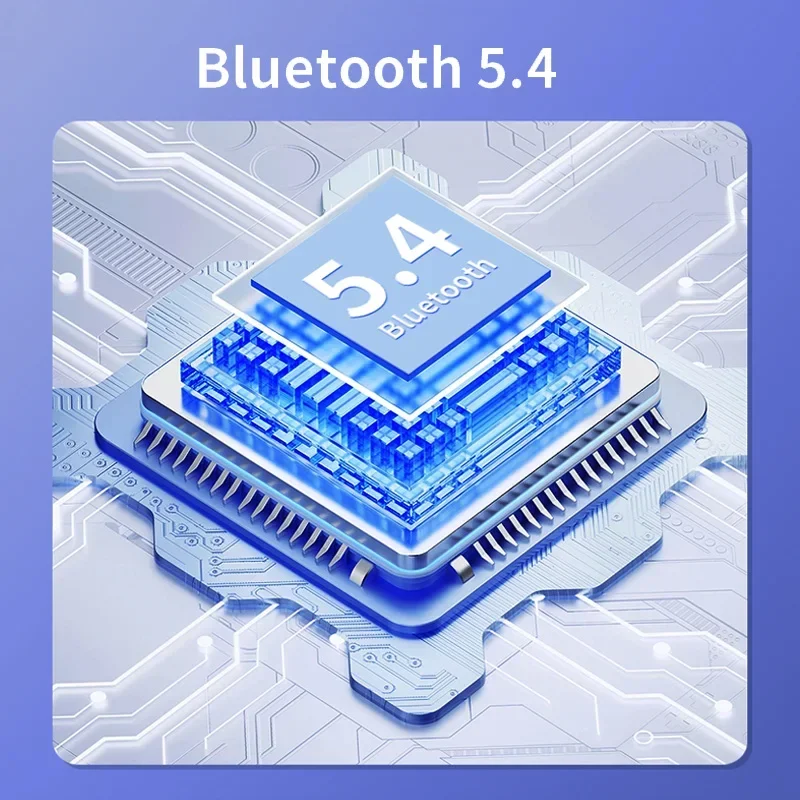 EARDECO سماعات رأس لاسلكية بلوتوث سماعة مع ميكروفون ENC إلغاء الضوضاء سماعة رأس بدون استخدام اليدين الأعمال الأذنية القيادة