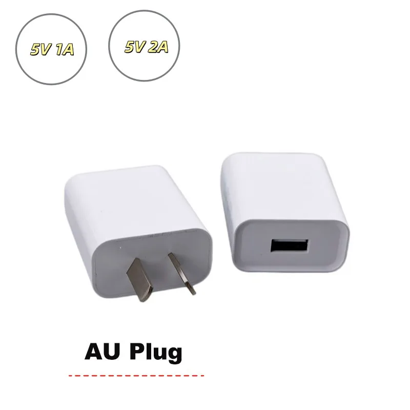 5V 1A 2A  USB Charger Travel Wall Charging Head Phone Adapter Portable US Plug for ip camera strip Mobile Phone Chargers