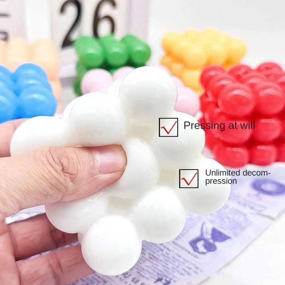Engraçado fidget cubo pitada brinquedo formável fresco squeeze brinquedo aliviar criativo artesanal bola brinquedo crianças presente de aniversário