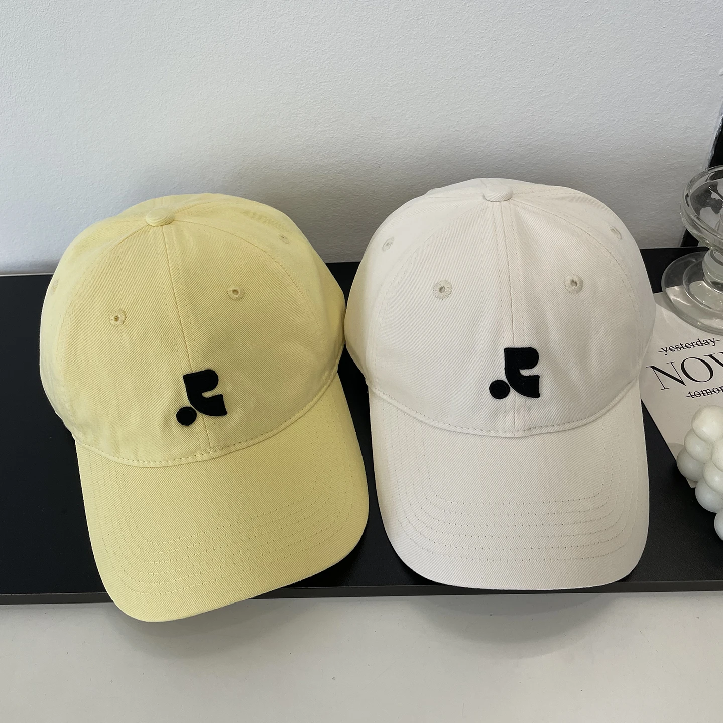 Casual American Style Baseball Cap Unisex Outdoor Sunshade Fashionable Versatile Couple's Hat Cotton Material round Top
