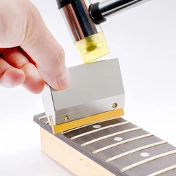 Guitar Fret Press Caul Pressing Tool Steel for Fingerboard Wire Replacement