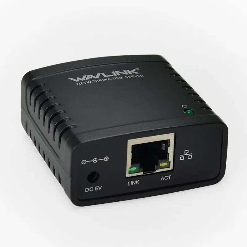 USB 2.0 LRP Print Server Share a LAN Ethernet Networking Printers Power Adapter USB HUB 100Mbps Network Print Server