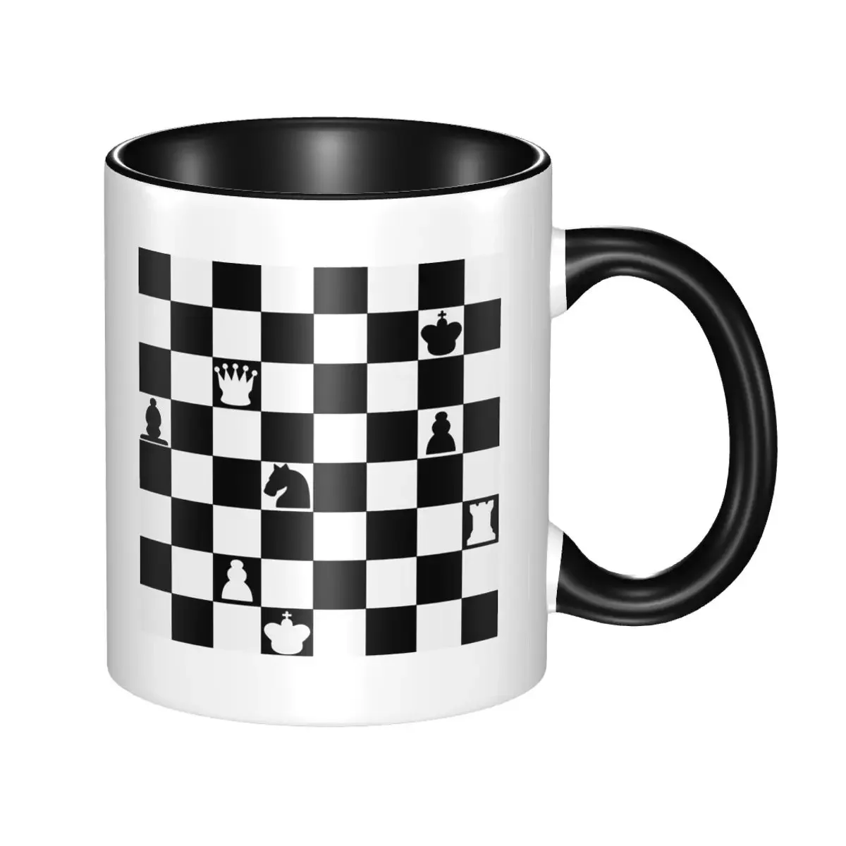 Chess Chessboard Game Mug Funny Ceramic Coffee Cups Tea Mugs Milk Cup Drinkware Gifts for Friends