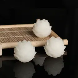 2pcs Natural Bodhi Seed Carved Lotus Charm Beads 17-18mm Handicarft Pendants/Garments/Tassel/Jewelry Flower Spacers DIY Unisex