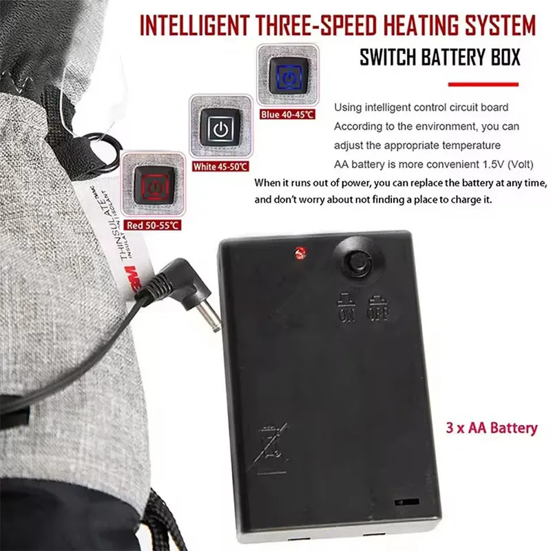 القطن التدفئة الشتاء قفازات الكهربائية الحرارية جهاز تدفئة محمول مقاوم للماء على الجليد ركوب الدراجات النارية دراجة التزلج الأنشطة في الهواء الطلق #5