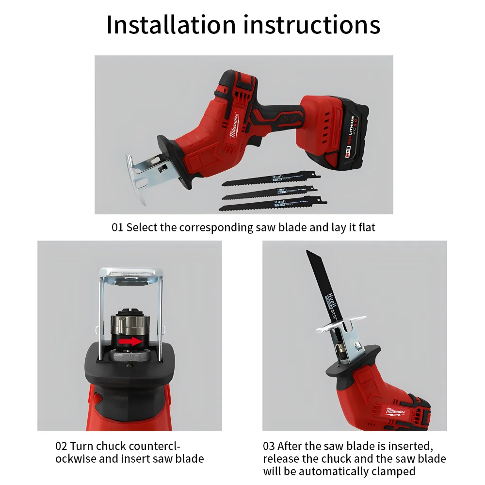 Milwaukee m18 serra alternativa sem fio serra de corte elétrica sabre madeira metal tubo corte multifuncional ferramentas velocidade ajustável