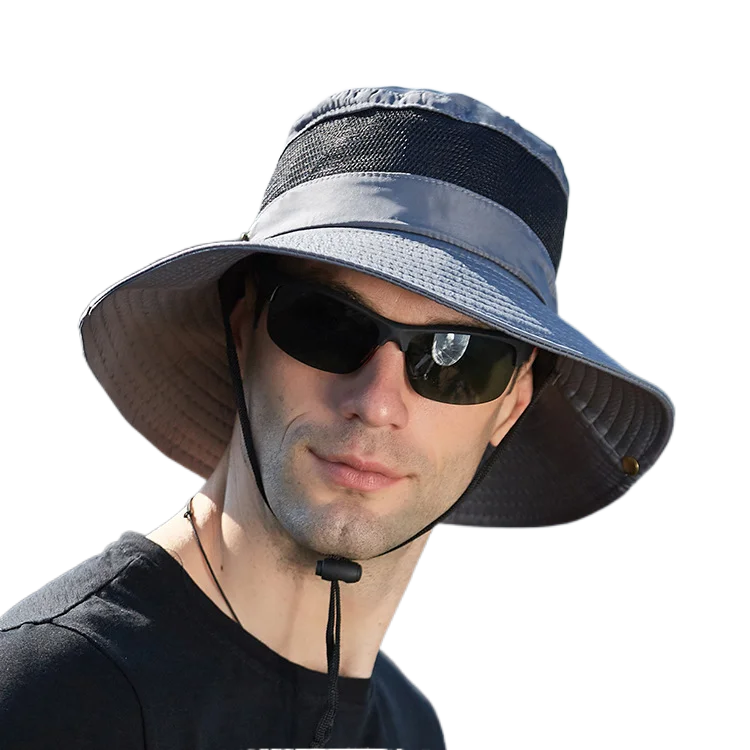 Sun Hat for Men/Women Waterproof Wide Brim Bucket Hat Foldable Boonie Caps for Fishing Hiking Garden Safari Beach