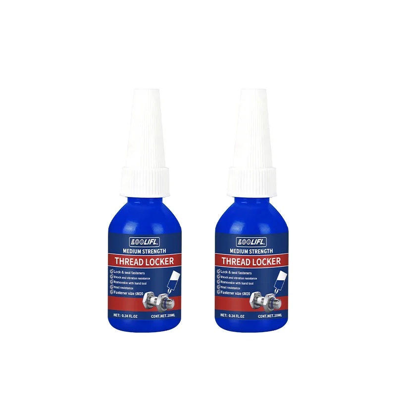 , 243 gemiddelde sterkte 10 ml-50 ml schroefdraadborgmiddel, industriële lijm, verwijderbaar, anti-losmaken, antislip, waterdicht, roestbestendig, oliebestendig, afdichting schroefdraadborgmiddel,