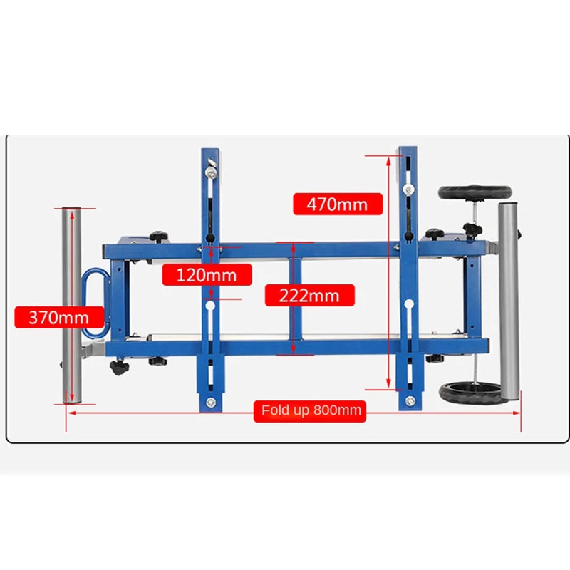 Portable Cutting Machine Bracket Foldable Woodworking Table Mobile Bracket Multifunctional Aluminum Machine Miter Saw Workbench