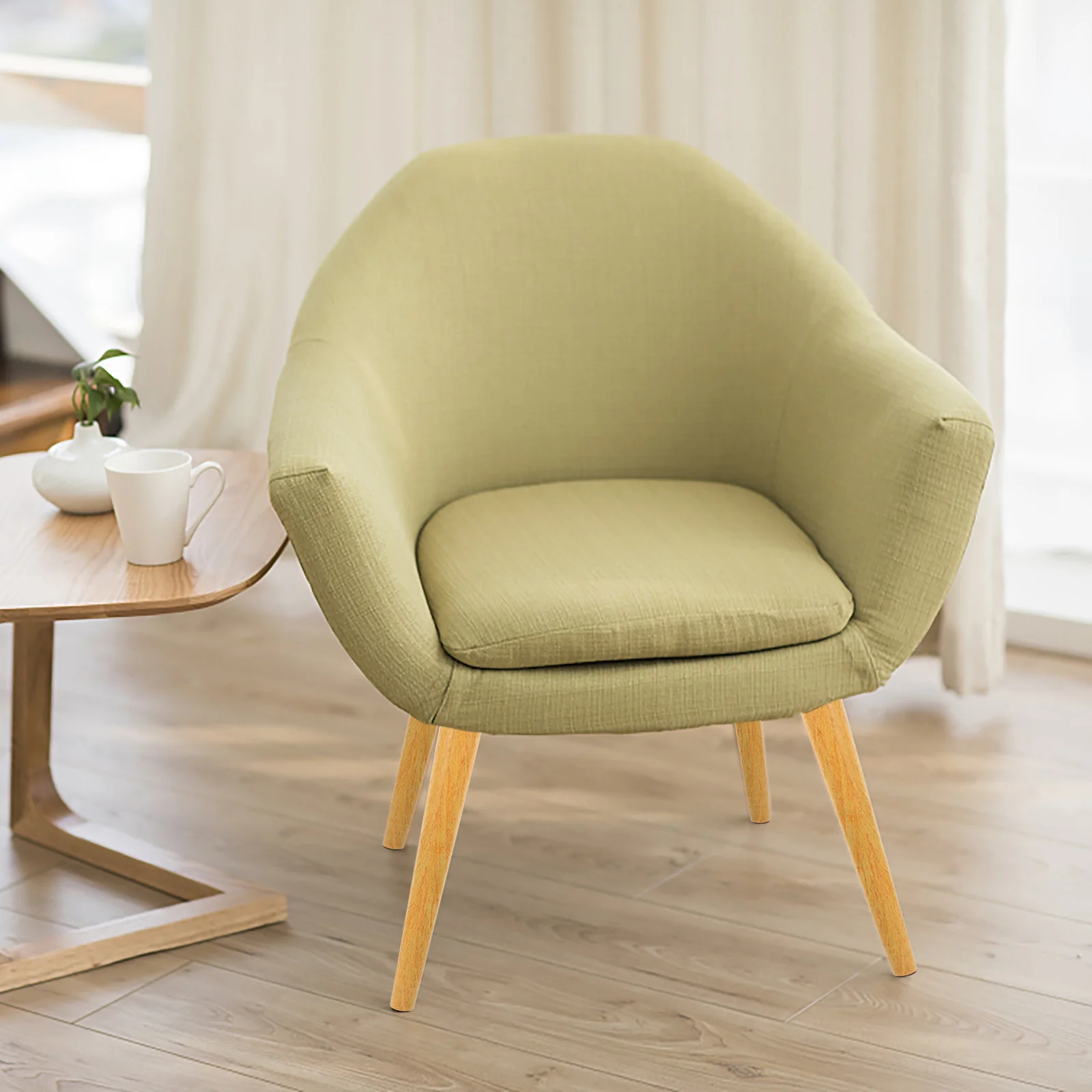 ブラウン無垢材家具脚セット テーブル脚交換用 耐久性のあるキャビネット脚 デスクエクステンダー コーヒーテーブルライザー