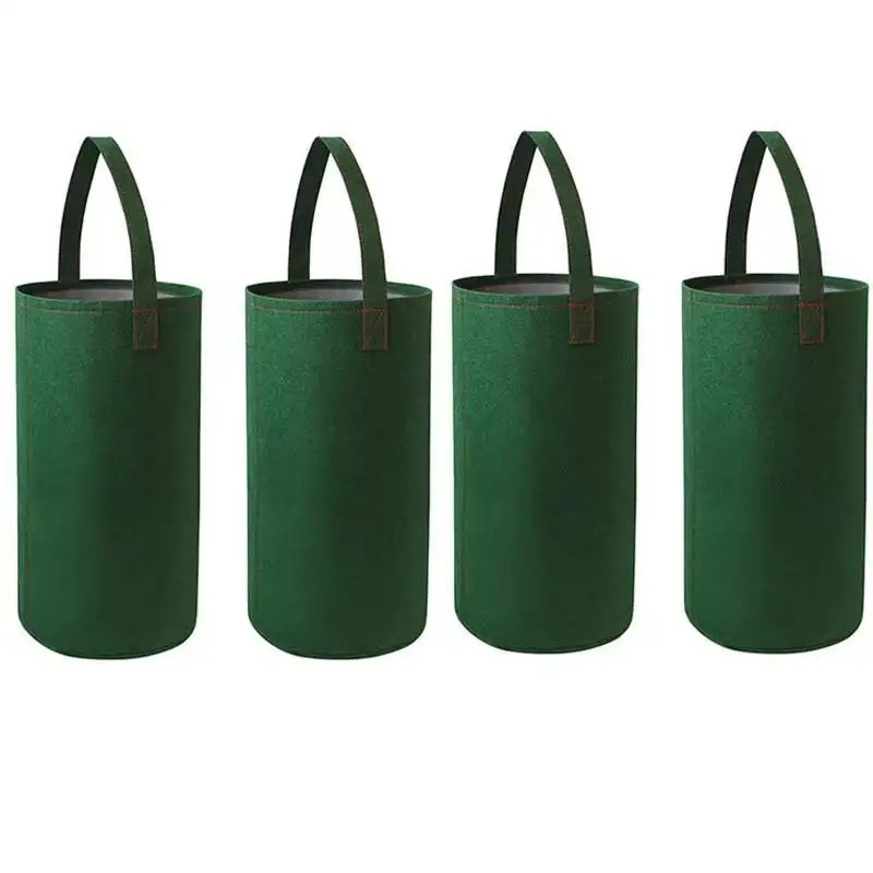 C Felt Hanging Tomato Grow Bag Upside Down Tomato Planter Multifunction Strawberry Vegetable Flower Plant Grow Bags