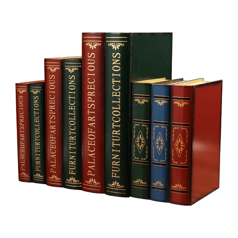 New European Style Retro Simulation Book Storage Box Creative Photography Photo Props Fake Book Model Display Decoration