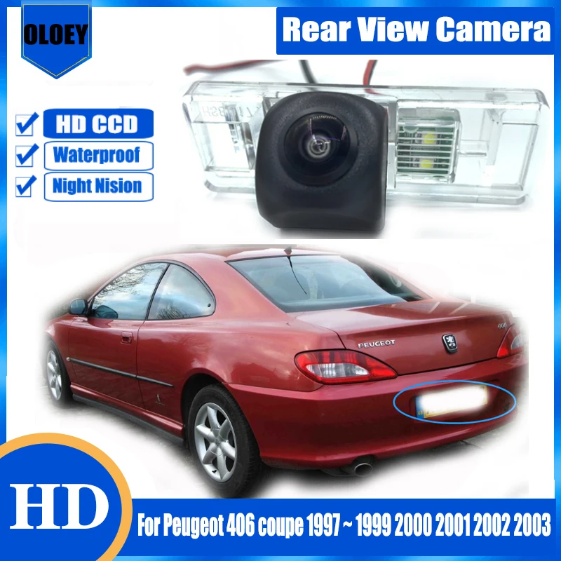 

Rear View Reverse Back Up Parking Camera For Peugeot 406 coupe 1997 ~ 1999 2000 2001 2002 2003 Night Vision Waterproof Camera