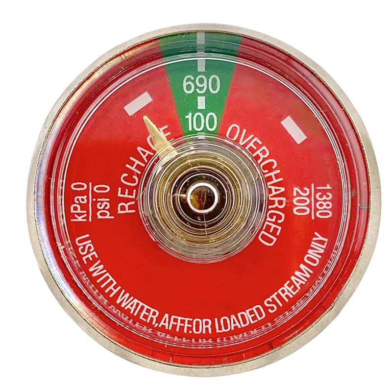 

A88E-Pressure Gauge Set Of 50PCS 1-100PSI For Portable Water Fire Extinguishers 1/8 Inch NPT Thread Fit For Amerex, Ansul