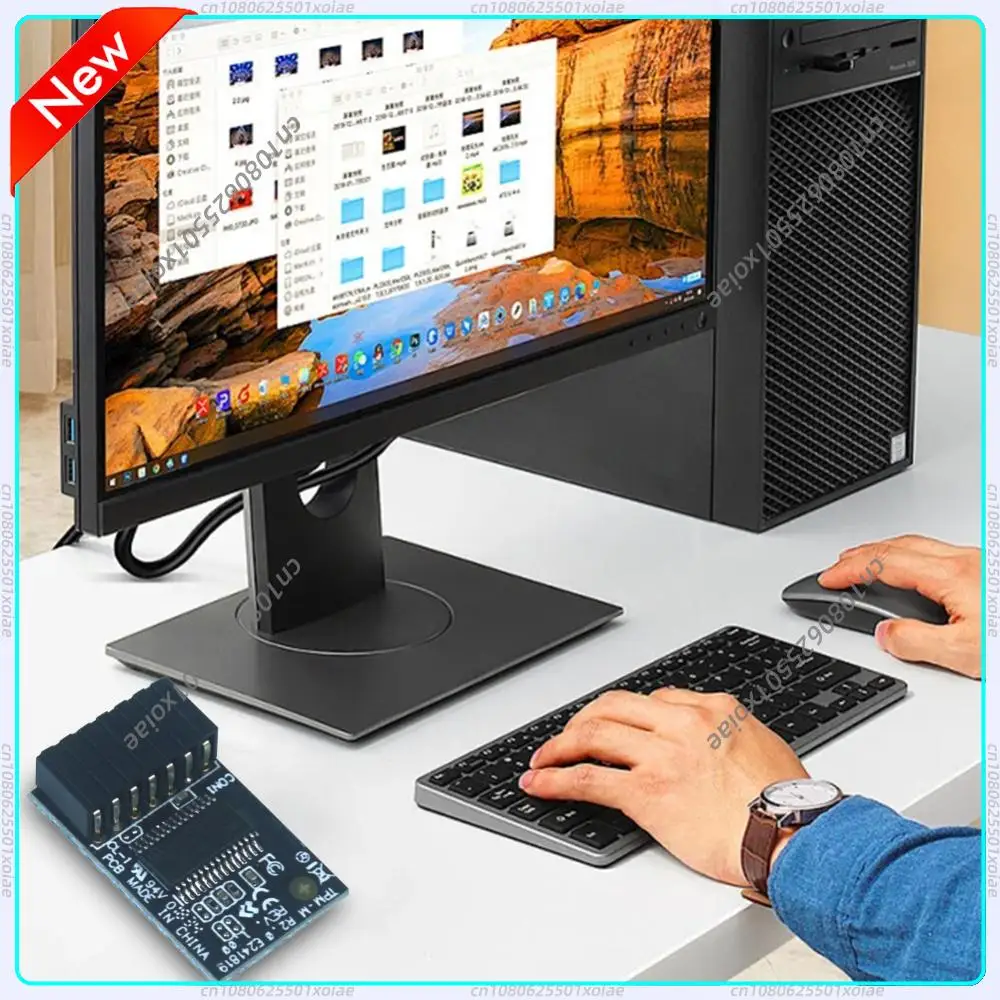 

Модуль TPM (Trusted Platform) для Asus, LPC 14-1 Pin, компьютерный TPM-M R2.0, 15x25 мм, для материнских плат Asus