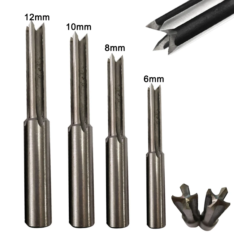 High-speed Steel Woodworking Drill Four-blade Mortise Drill Chair Table Assembly Side Milling Cutter Woodworking Tools