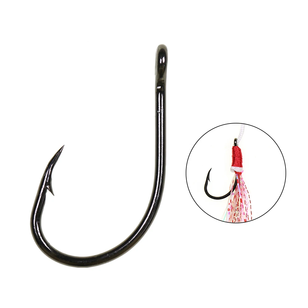 50 pièces 20 pièces 1/0 -10/0 Hameçons de pêche barbelés O'Shaughnessy 3X de qualité supérieure pour la pêche en eau douce et en eau salée