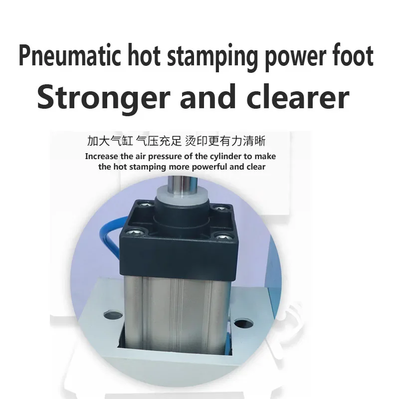 518-A Pneumatic Hot Stamping Machine Card Logo Leather Pvc Embossed Paper Anodized Aluminum Hot Stamping Machine