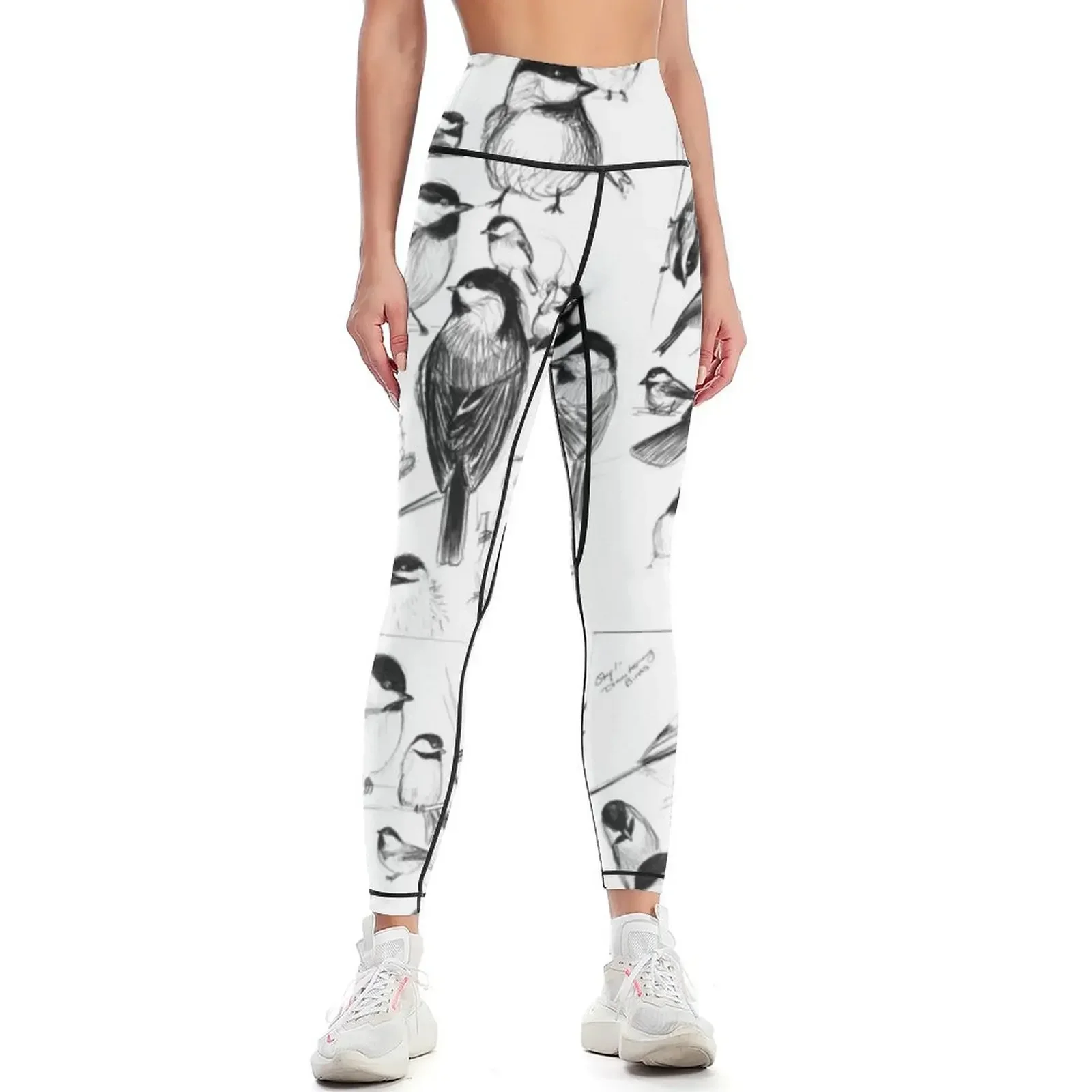 

Chickadee Study Leggings Legging sport Training pants legging gym sporty woman gym Womens Leggings